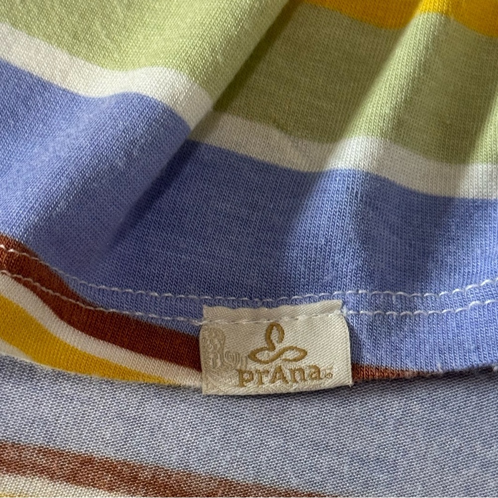 PrAna striped pocket tee, sz small - Picture 4 of 5
